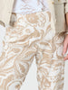 Tuscan Bloom Print Pant - Latte White