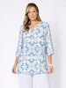 Portofino Print Top - Cornflower Multi