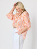 Tuscan Sunset Print Top - Mandarin Multi