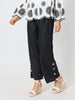 Bayview Wide Leg Linen Pant - Black