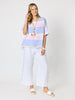 Bayview Wide Leg Linen Pant - White