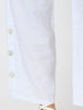 Bayview Wide Leg Linen Pant - White