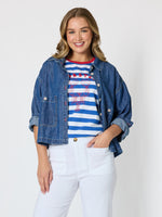 Coast Crop Denim Jacket - Denim
