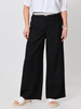 Luella Wide Leg Linen Pant - Black rc&co