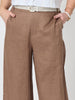 Luella Wide Leg Linen Pant - Mocha rc&co