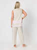Luella Wide Leg Linen Pant - Natural rc&co