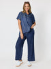 Urban Chic Diamante Top - Dark Denim rc&co
