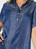 Urban Chic Diamante Top - Dark Denim rc&co