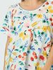 Picnic Print Top - Azure Multi