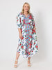 Fiesta Floral Print Dress - Rouge Multi