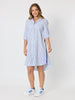 Coast Stripe Shirtdress - Blue/White RC&CO