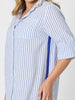 Coast Stripe Shirtdress - Blue/White RC&CO