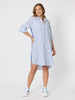 Coast Stripe Shirtdress - Blue/White RC&CO