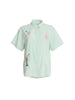 Beachcomber Embroidered Shirt - Olive White rc&co