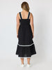 Casablanca Ric Rac Sundress - Black rc&co