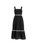 Casablanca Ric Rac Sundress - Black rc&co