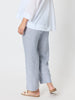 City Stripe Print Straight Leg Pant  - Navy/White RC&CO
