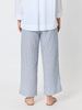 City Stripe Print Straight Leg Pant  - Navy/White RC&CO