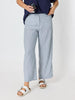 City Stripe Print Straight Leg Pant  - Navy/White rc&co