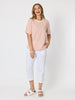 Charmed Stripe Print Tee - Ginger rc&co