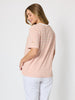 Charmed Stripe Print Tee - Ginger rc&co