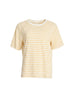 Charmed Stripe Print Tee - Lemon rc&co