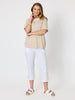 Charmed Stripe Print Tee - Natural rc&co