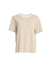 Charmed Stripe Print Tee - Natural rc&co