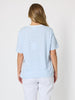 Charmed Stripe Print Tee - Sky Blue rc&co