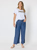 Dune Carpenter Wide Leg Cropped Pant - Dark Denim rc&co
