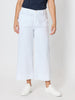 Dune Carpenter Wide Leg Cropped Pant - White rc&co