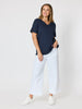 Dune Carpenter Wide Leg Cropped Pant - White rc&co