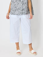 Toledo Parachute Crop Pant - White