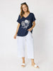 Toledo Parachute Crop Pant - White rc&co