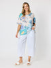 Toledo Parachute Crop Pant - White rc&co