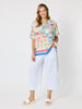Toledo Parachute Crop Pant - White rc&co