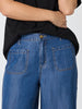 Dune Carpenter Wide Leg Cropped Pant - Dark Denim rc&co
