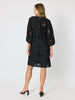 Carmen Embroidered Lace Dress  - Black rc&co