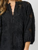 Carmen Embroidered Lace Dress  - Black rc&co