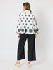Paloma Embroidered Scalloped Shirt - White/Black rc&co