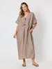 Haven Breeze Linen Dress - Mocha rc&co