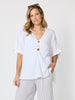 Haven Breeze Linen Top - White rc&co