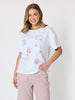 Saltwater Embroidered Tee - White rc&co