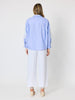Ocean stripe Lace Shirt - Blue/White