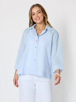 Costa Mesa Cotton Shirt - Pale Blue