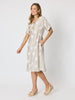 Riviera Spot Print Dress - Natural/White