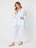 Bayview Wide Leg Linen Pant - White rc&co