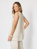 Sunset Palm Print Cami - Natural/White