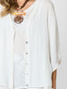 Luxe Short Sleeve Cardigan - Ivory rc&co
