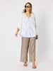 Luxe Short Sleeve Cardigan - Ivory rc&co